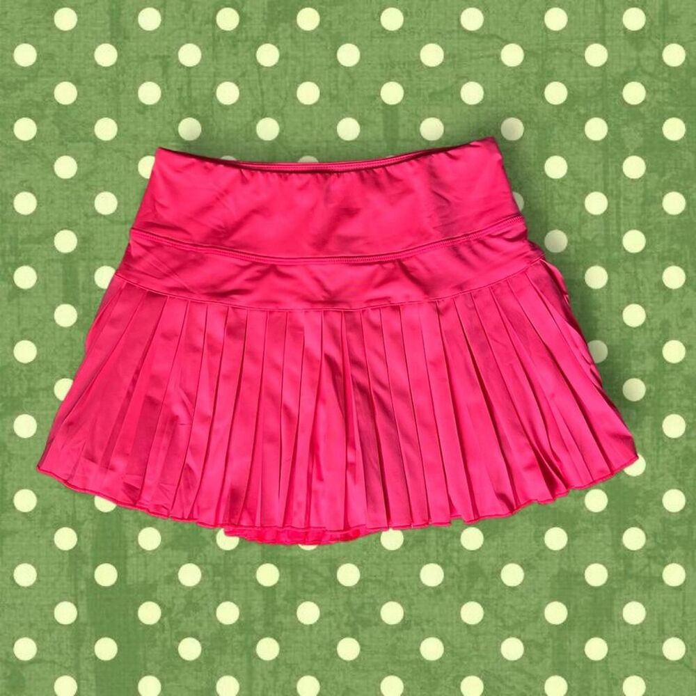 NWT Joygirl Hot Pink Pleated Athletic Mini Skirt